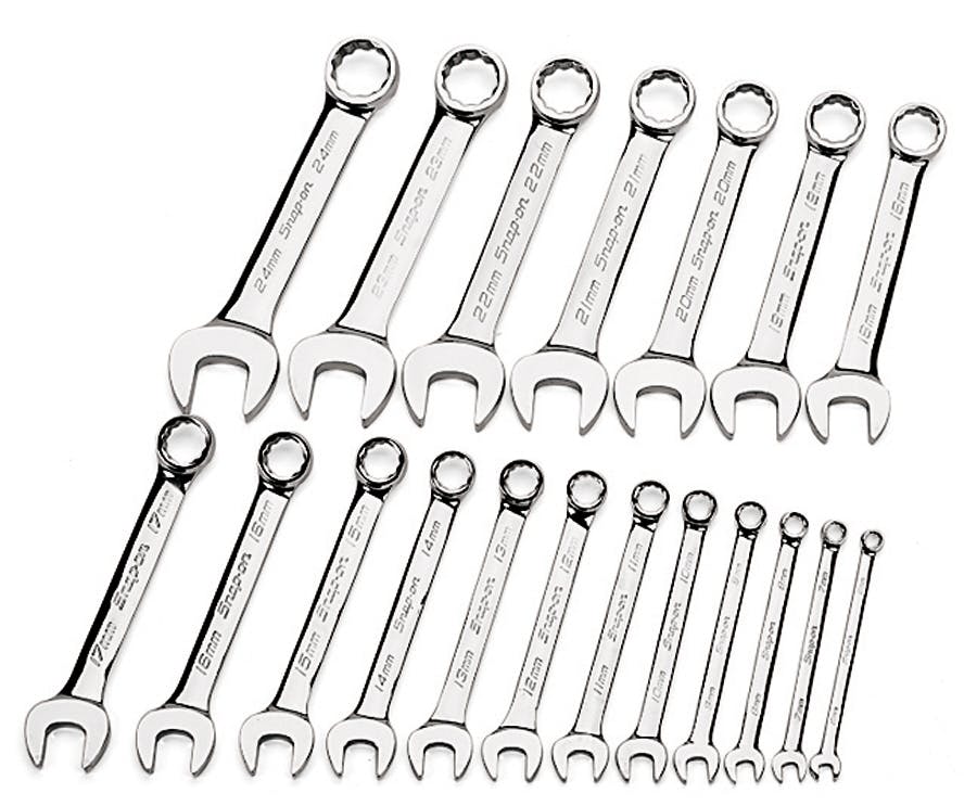 19 pc 12-Point Metric Flank Drive® Short Combination Wrench Set (6–24 mm) | OEXSM719KB 19 pc 12-Point Metric Flank Drive® Short Combination Wrench Set (6–24 mm) | OEXSM719KB